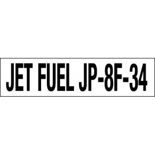 Jet Fuel JP8F34 Decal PIDJFJP